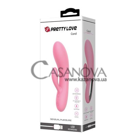 Основне фото Rabbit-вібратор Pretty Love Sensual Pleasure Carol рожевий 16,5 см