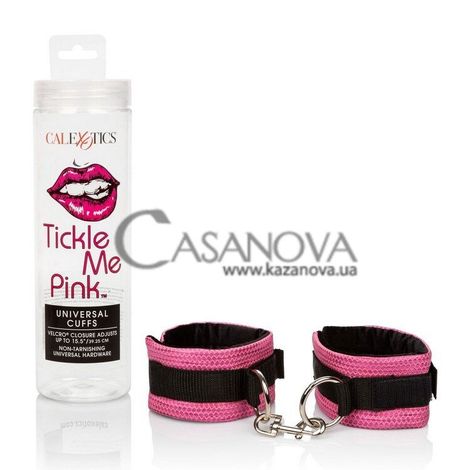 Основное фото Мягкие наручники Tickle Me Pink розовые с чёрным