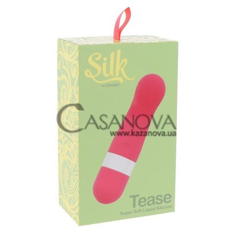 Основное фото Вибропуля ToyJoy Silk Tease розовая 11 см