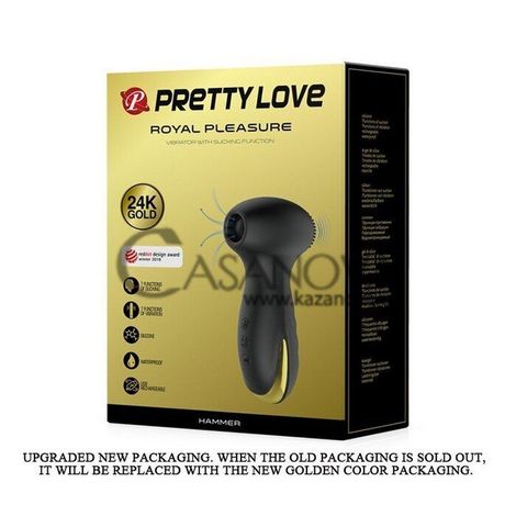 Основное фото Вакуумный стимулятор для клитора Pretty Love Royal Plesure Hammer чёрный