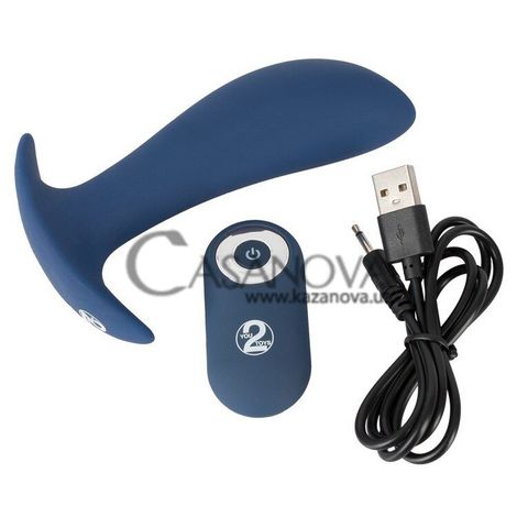 Основное фото Анальная пробка Vibrating Butt Plug синяя 12 см