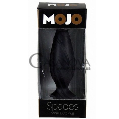 Основное фото Анальная пробка с присоской Mojo Spades Small чёрная 10 см