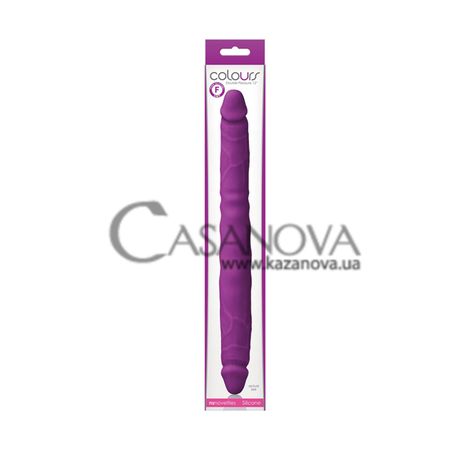 Основное фото Двухсторонний фаллоимитатор NS Novelties Colours Double Pleasures фиолетовый 30,5 см