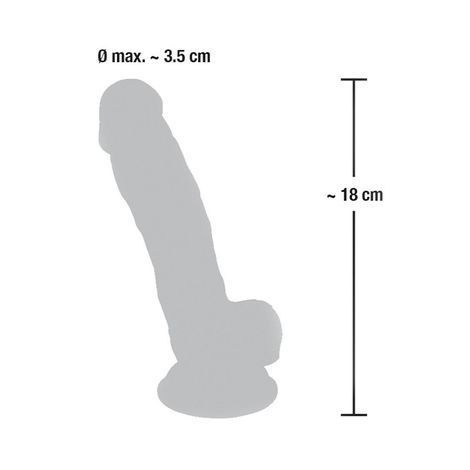 Основное фото Фаллоимитатор на присоске Medical Silicone Dildo телесный 18 см