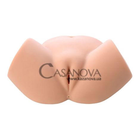 Основне фото Мастурбатор вагіна+попа з вібрацією Kokos Samanda тілесний 34 см