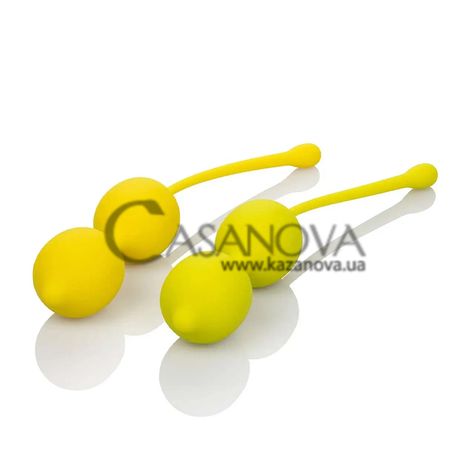 Основне фото Набір вагінальних кульок California Exotic Novelties Kegel Training Set Lemon жовтий