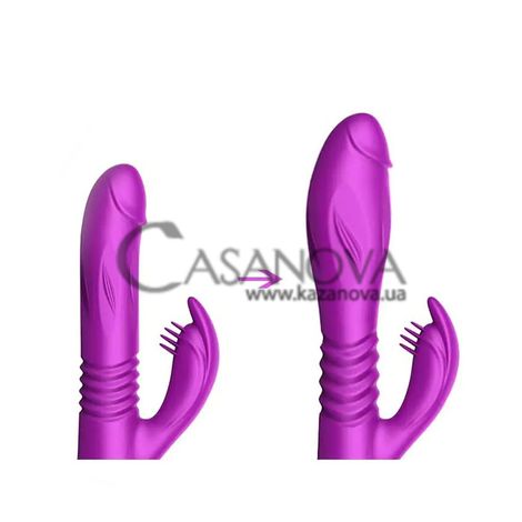 Основное фото Rabbit-вибратор с пульсацией Boss of Toys Expander and Thrusting Function фиолетовый 24 см