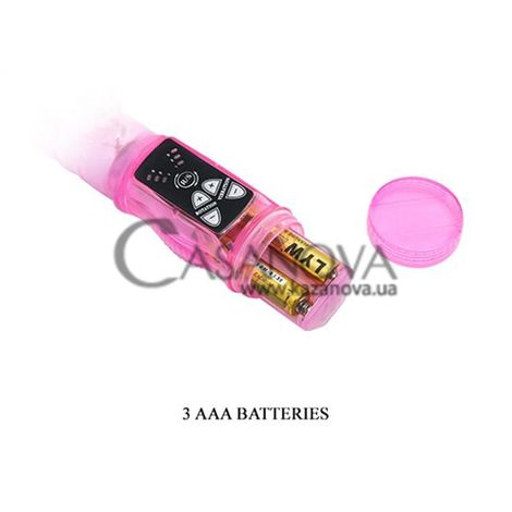 Основне фото Rabbit-вібратор з ротацією Lybaile Digital Super Boy рожевий 21,5 см
