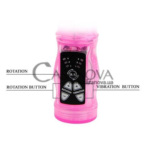 Основное фото Rabbit-вибратор с ротацией Lybaile Digital Super Boy розовый 21,5 см