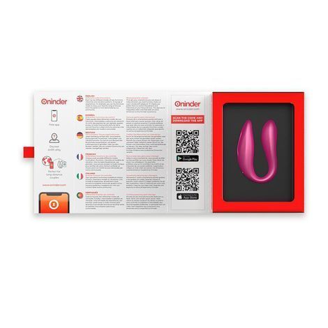 Основное фото Смарт вибратор для пар Oninder Double Pleasure розовый 8,5 см