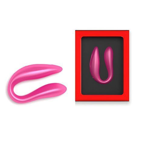 Основное фото Смарт вибратор для пар Oninder Double Pleasure розовый 8,5 см