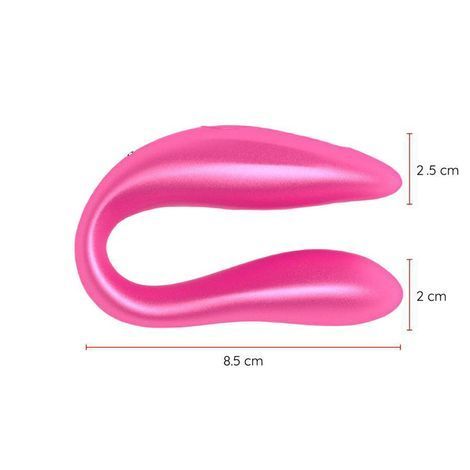 Основное фото Смарт вибратор для пар Oninder Double Pleasure розовый 8,5 см