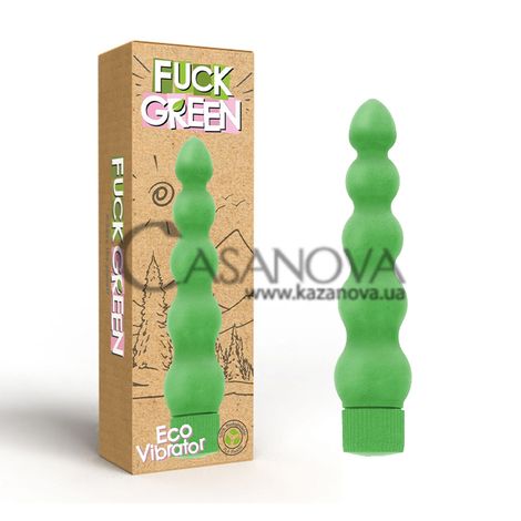 Основне фото Вагінальний вібратор Fuck Green Eco Vibrator зелений 18,5 см