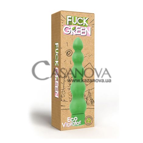 Основне фото Вагінальний вібратор Fuck Green Eco Vibrator зелений 18,5 см