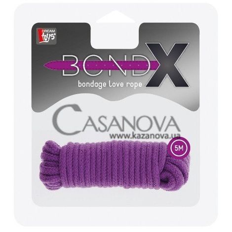 Основное фото Верёвка для бондажа BondX Love Rope фиолетовая 5 м