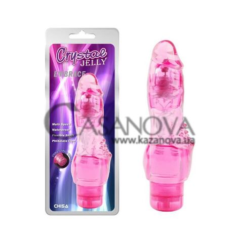 Основное фото Вибратор Chisa Novelties Crystal Jelly Embrace розовый 19 см