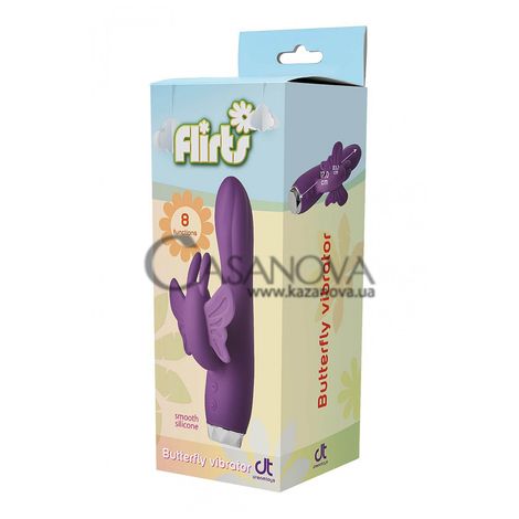 Основне фото Вібратор-кролик Dream Toys Flirts Butterfly Vibrator фіолетовий 17 см