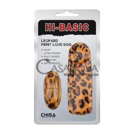 Основное фото Виброяйцо Hi-Basic Leopard Print Love Egg леопардовое 5,6 см