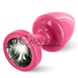 Дополнительное фото Анальная пробка Diogol Anni Round розовая с чёрным 5,6 см