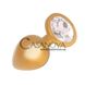 Дополнительное фото Анальная пробка Seamless Gold Metal Diamond S золотистая с белым 7,5 см