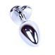 Дополнительное фото Анальная пробка Boss of Toys Boss Series Exclusivity Jewellery Silver Heart Plug S BS6400048 серебристая с прозрачным камнем 7 см
