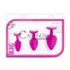 Дополнительное фото Набор анальных пробок Luxe Bling Plugs Trainer Kit розовый с прозрачным