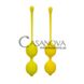 Додаткове фото Набір вагінальних кульок California Exotic Novelties Kegel Training Set Lemon жовтий