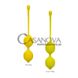 Додаткове фото Набір вагінальних кульок California Exotic Novelties Kegel Training Set Lemon жовтий