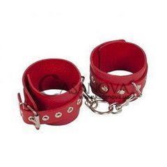 Основное фото Наручники Leather Restraints Hand Cuffs красные