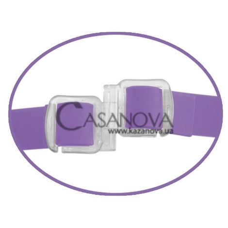 Основне фото Двосторонній вібрострапон Vibrating Double Delight Strap-On фіолетовий 12,7 см
