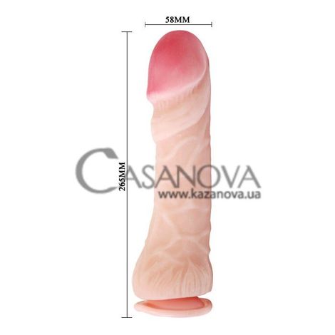 Основне фото Вібратор The Big Penis BW-0452 тілесний 26,5 см