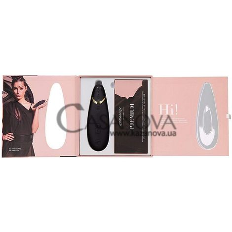 Основное фото Вакуумный стимулятор Womanizer Premium чёрный 15,5 см