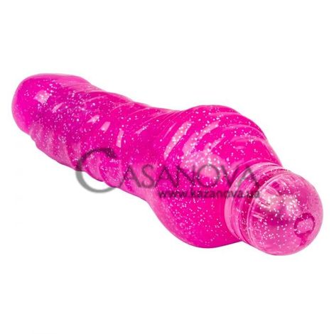 Основное фото Вибратор Sparkle Shimmer Stud розовый 14 см