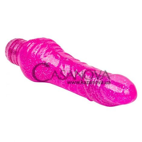 Основное фото Вибратор Sparkle Shimmer Stud розовый 14 см