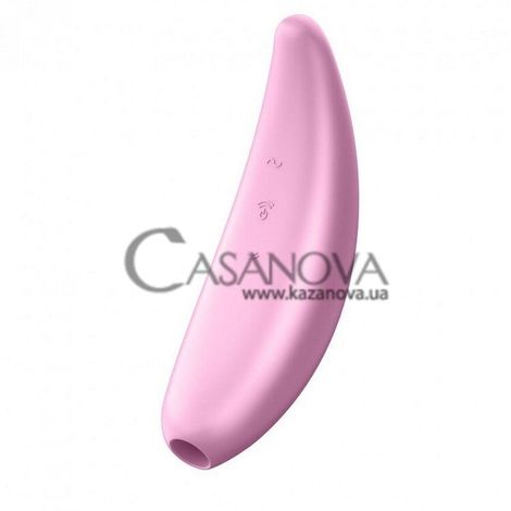 Основное фото Вакуумный клиторальный вибратор Satisfyer Curvy 3+ розовый 14,9 см
