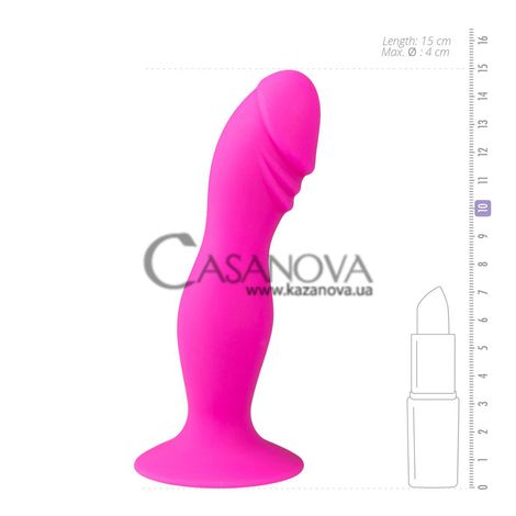 Основне фото Анальний фалоімітатор EasyToys Silicone Pleaser рожевий 15 см