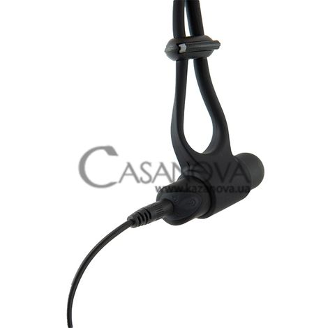 Основное фото Эрекционное виброкольцо Dream Toys Rings Of Love Adjustable Cockring чёрное 14 см