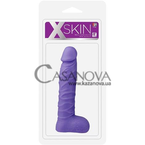 Основное фото Фаллоимитатор XSkin Realistic Dong фиолетовый 20 см