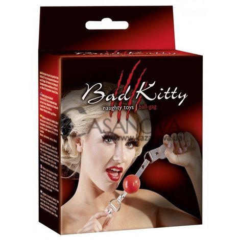 Основное фото Кляп Bad Kitty Ball Gag красный