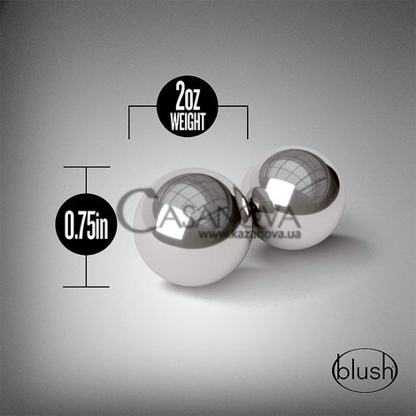 Основне фото Металеві вагінальні кульки Blush B Yours Gleam сріблясті
