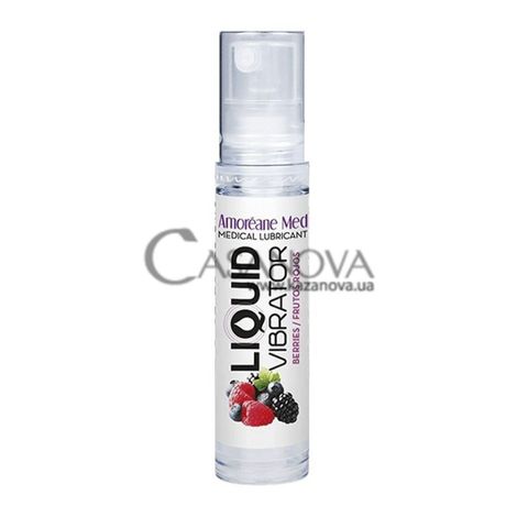 Основное фото Набор лубрикантов Amoreane Med Liquid Vibrator персик, вишня, ягоды, клубника 250 мл