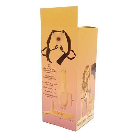 Основное фото Полый страпон Boss Series Hollow Strap-on Super Hero телесный 16,5 см