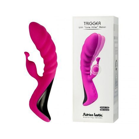 Основное фото Rabbit-вибратор Adrien Lastic Trigger розовый 20,1 см