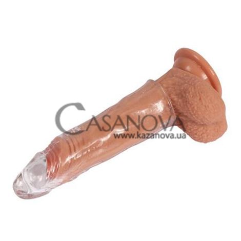 Основное фото Удлиняющая насадка Amp Up Stimulation Beck Penis Sleeve прозрачная 16,5 см