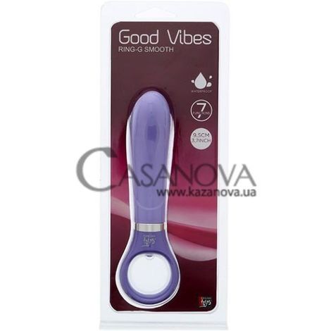 Основное фото Вибратор для точки G Good Vibes Ring-G Smooth фиолетовый 15,5 см