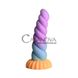 Додаткове фото Фалоімітатор Creature Cocks Mystique Silicone Unicorn Dildo у вигляді рогу єдинорога різнокольоровий 21 см