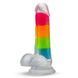 Дополнительное фото Светящийся в темноте фаллоимитатор Blush Neo Elite Rainbow Rave разноцветный 16,5 см