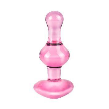 Основне фото Анальна пробка Pipedream Icicles Hand Blown Glass Massager №75 рожева 9,6 см