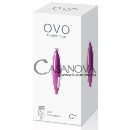 Основне фото Міні-вібратор OVO C1 світло-фіолетовий 11 см
