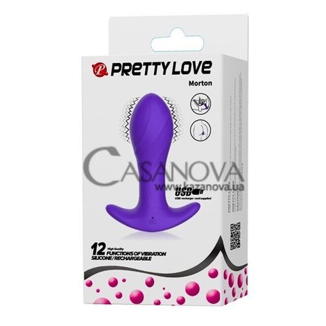 Основное фото Анальная вибропробка Pretty Love Morton фиолетовая 10,5 см